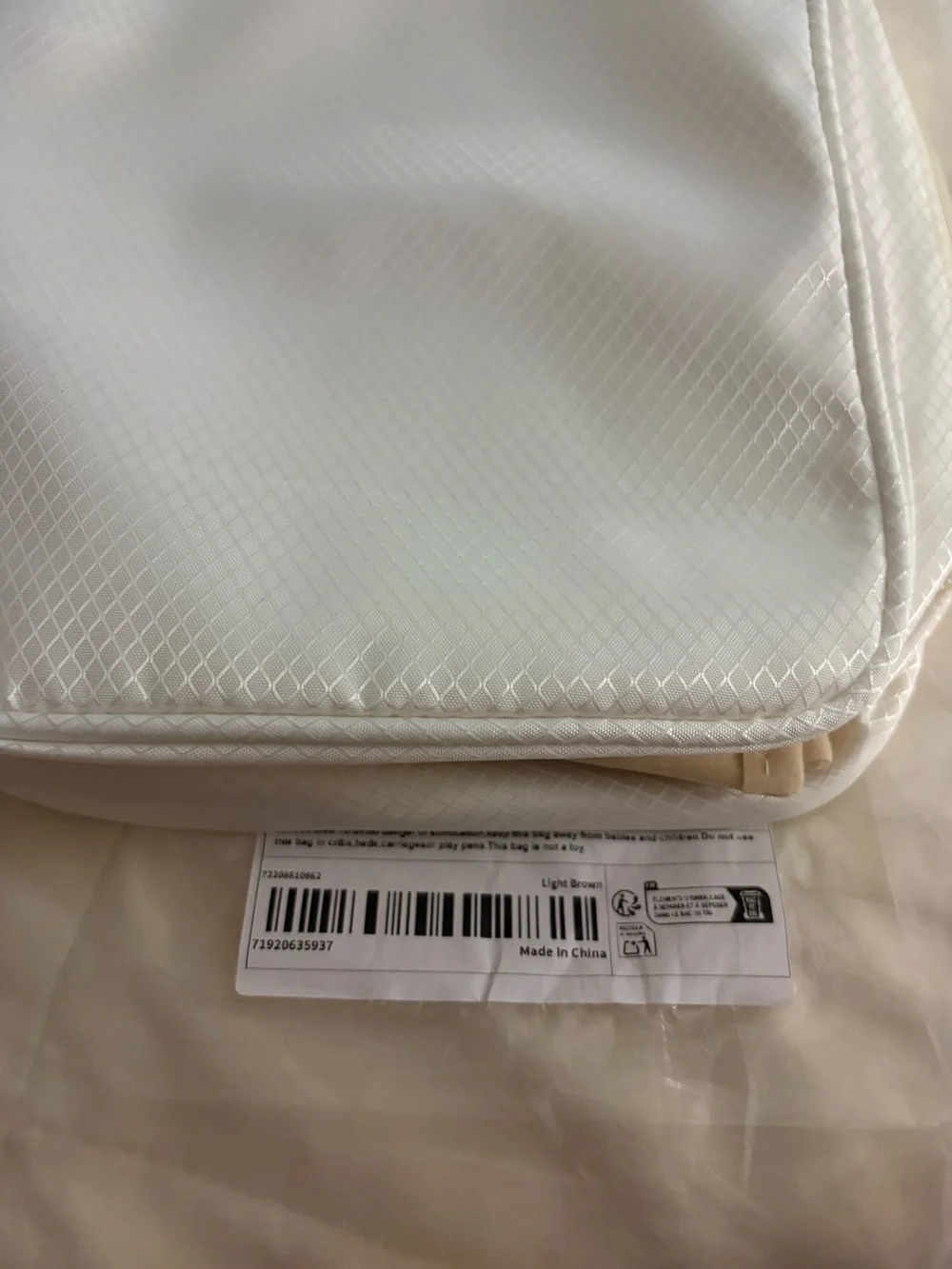 Light Brown Travel Jewelry and Accessory Organizer Bag